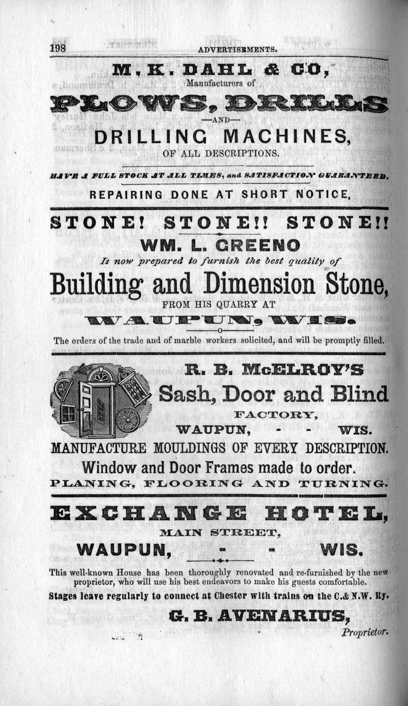 Fond du Lac County gazetteer Full view UWDC UWMadison Libraries