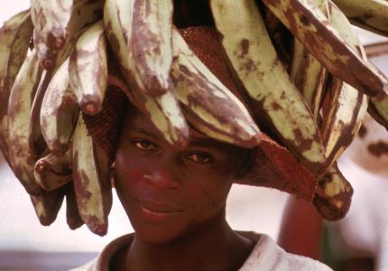 Young Man Selling Plaintains