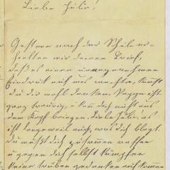 [Letter from Franziska Sternberger to her daughter, Julia, February 4, 1887]