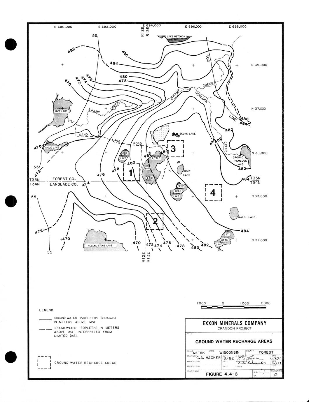 Environmental impact report for the Crandon Mine Project, 1982 (14 ...