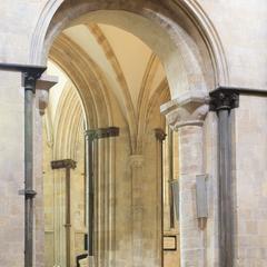 Chichester Cathedral interior nave arcade