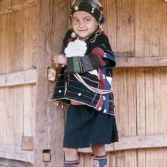 An Akha girl at the village of Phate in Houa Khong Province