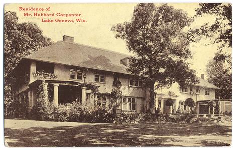 Residence of Mr. Hubbard Carpenter