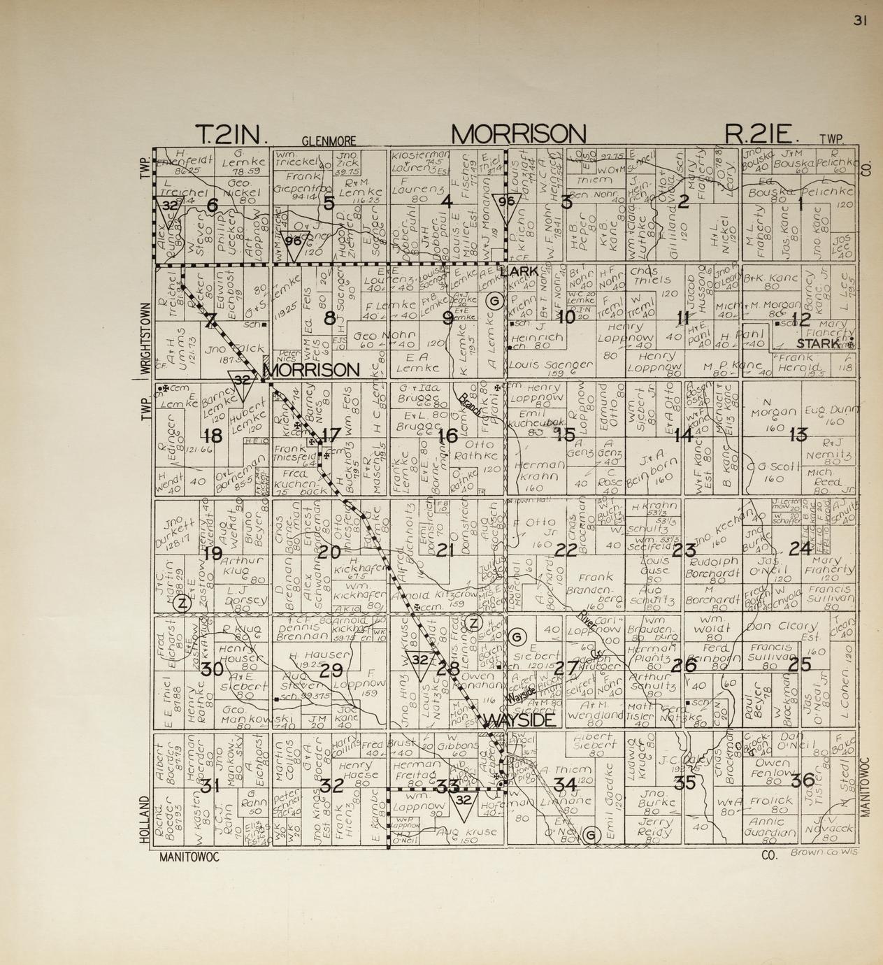 Atlas Of Brown County Wisconsin Full View UWDC UW Madison Libraries   H1380 08780 