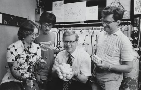 Lawrence F. Dahl with students