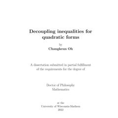Decoupling inequalities for quadratic forms