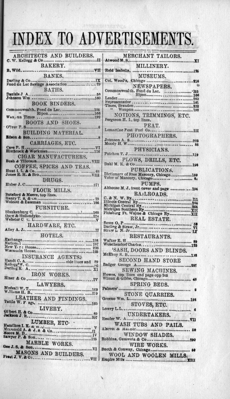 Fond du Lac County gazetteer Full view UWDC UWMadison Libraries