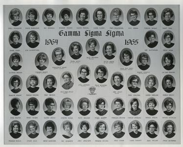 Gamma Sigma Sigma sorority members and adviser headshots