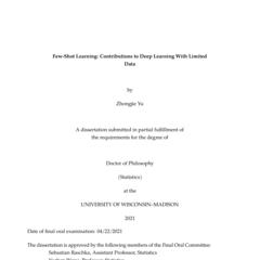 Few-Shot Learning: Contributions to Deep Learning With Limited Data