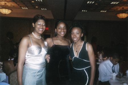 Three students at 2004 Ebony Ball