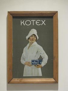 Tin Kotex advertisement poster