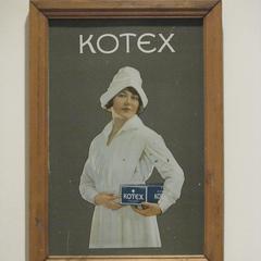 Tin Kotex advertisement poster