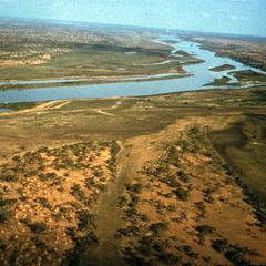 Aerial View of the Niger River near Niamey