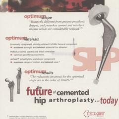 Scientific Hip Prosthesis advertisement