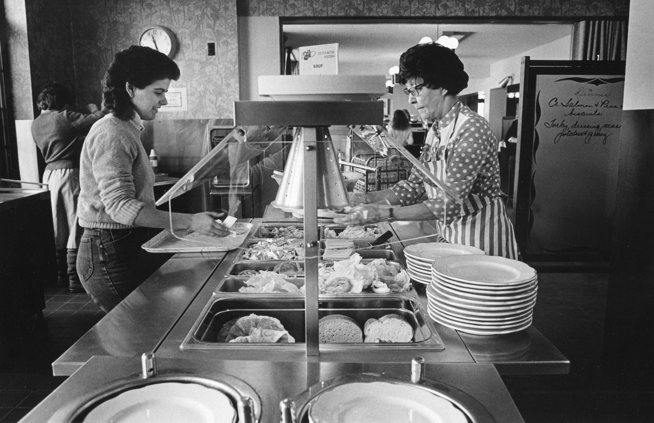 ‎Residence hall cafeteria line UWDC UWMadison Libraries
