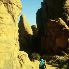 Entrance to Rocks Containing Petroglyphs on Tassili Plateau