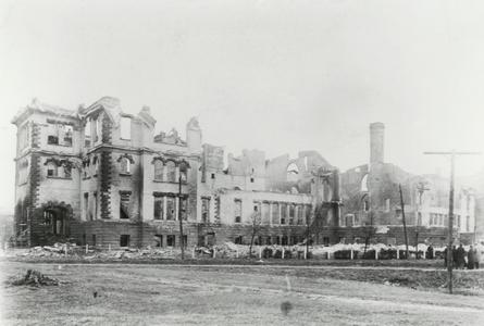 Superior Normal School following the devastating fire of March 27,1914