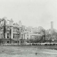 Superior Normal School following the devastating fire of March 27,1914