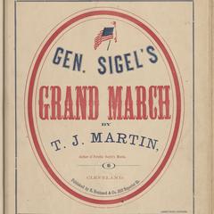General Sigel's grand march