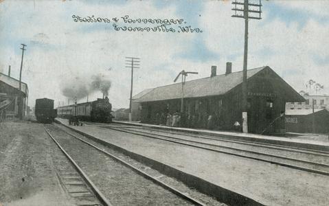 Chicago & Northwestern Railway Depot at Evansville, Wisconsin