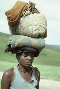 People of South Africa : Xhosa woman with bundle
