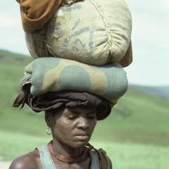 People of South Africa : Xhosa woman with bundle