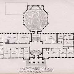 First floor plan of Agriculture Hall