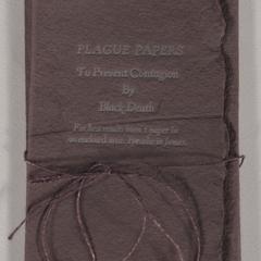 Plague papers to prevent contagion by black death