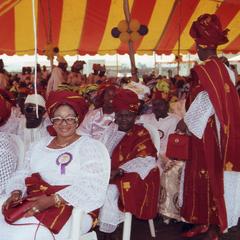 Olashore family seated for coronation