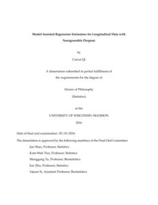 Model-Assisted Regression Estimators for Longitudinal Data with Nonignorable Dropout