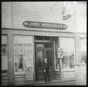 John Monaghan and his store