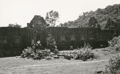 Wat Phou temple complex with the south pavilion in Champasak Province