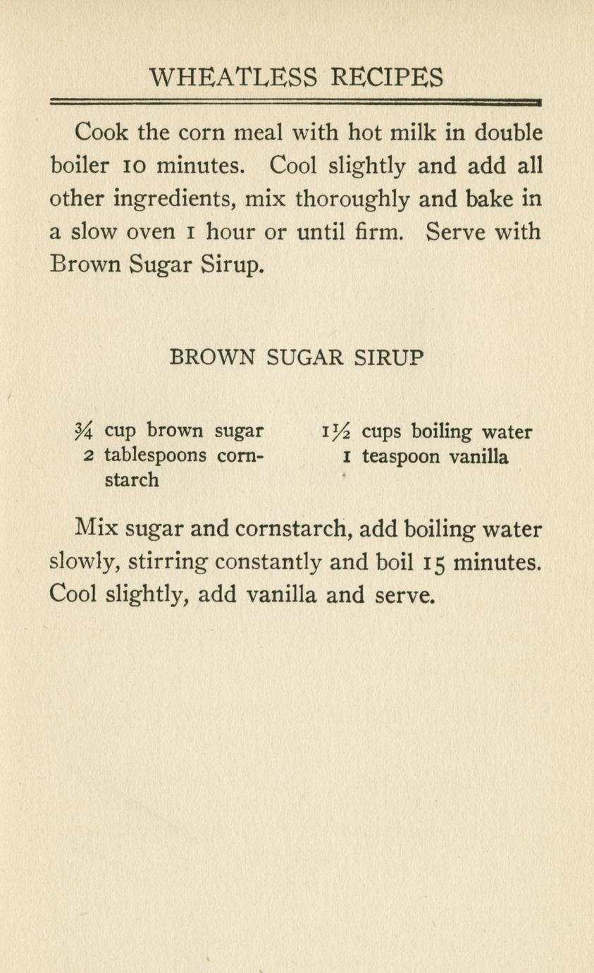 Wheatless and meatless days Full view UWDC UWMadison Libraries