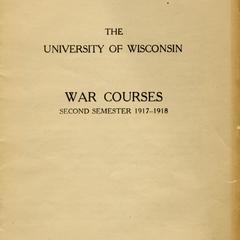 War Courses, World War I