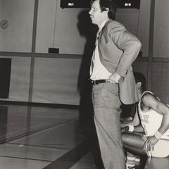 Mark Neumann at a basketball game, Janesville, 1981