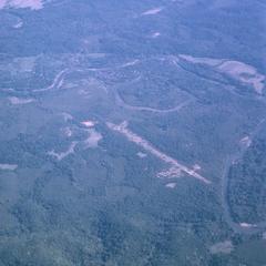 Aerial photograph of enemy occupied airstrip