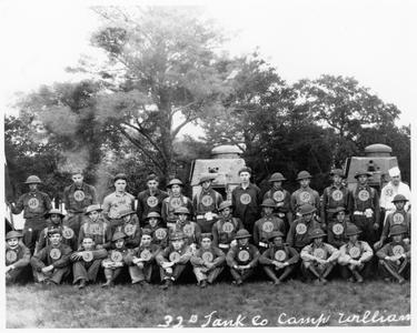 Tank Company at Camp Williams, 1934
