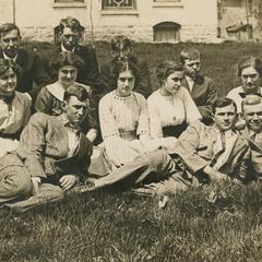 A group of young people from the Congregational Church. Rochester, Wisconsin