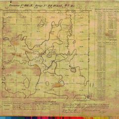 [Public Land Survey System map: Wisconsin Township 46 North, Range 13 West]