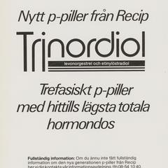 Trinordiol advertisement