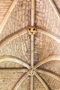 Tewkesbury Abbey interior nave aisle vaulting