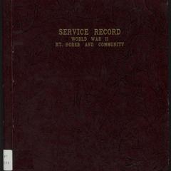 Service record book of men and women of Mt. Horeb, Wis. and community