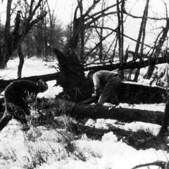 Aldo duck hunting from boat, Wicomico River, Maryland, November 1924 - UWDC  - UW-Madison Libraries