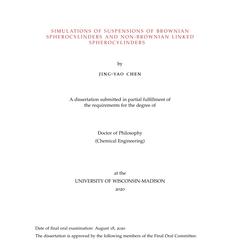 Simulations of Suspensions of Brownian Spherocylinders and Non-Brownian Linked Spherocylinders