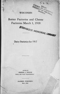 Wisconsin butter factories and cheese factories