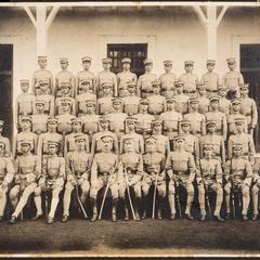 Filipino soldiers, posing