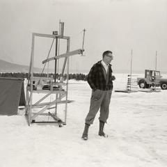 Chuck Stearns at meteorology experiment station