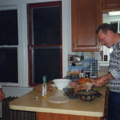 Two men in kitchen