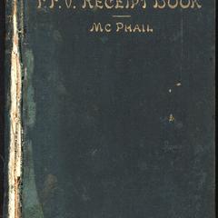 F. F. V. receipt book