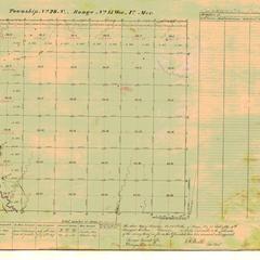 [Public Land Survey System map: Wisconsin Township 28 North, Range 15 West]